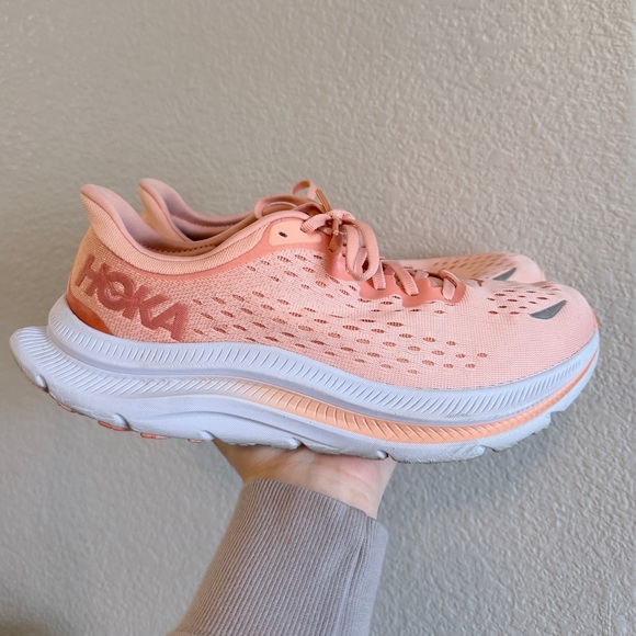 Hoka Kawana Road Running Shoes/Sneakers in ‘Peach Parfait/Coral’ - Women’s 10.5 - Picture 2 of 10